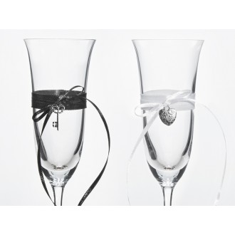 Svatební skleničky na přípitek - KSD25